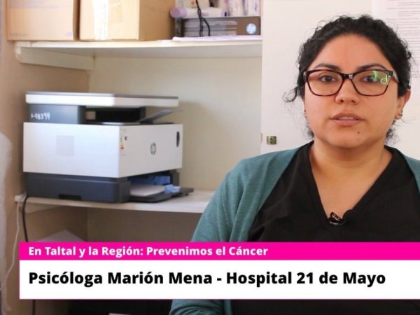 VIDEO: Psicóloga Marión Mena - Hospital 21 de Mayo Taltal