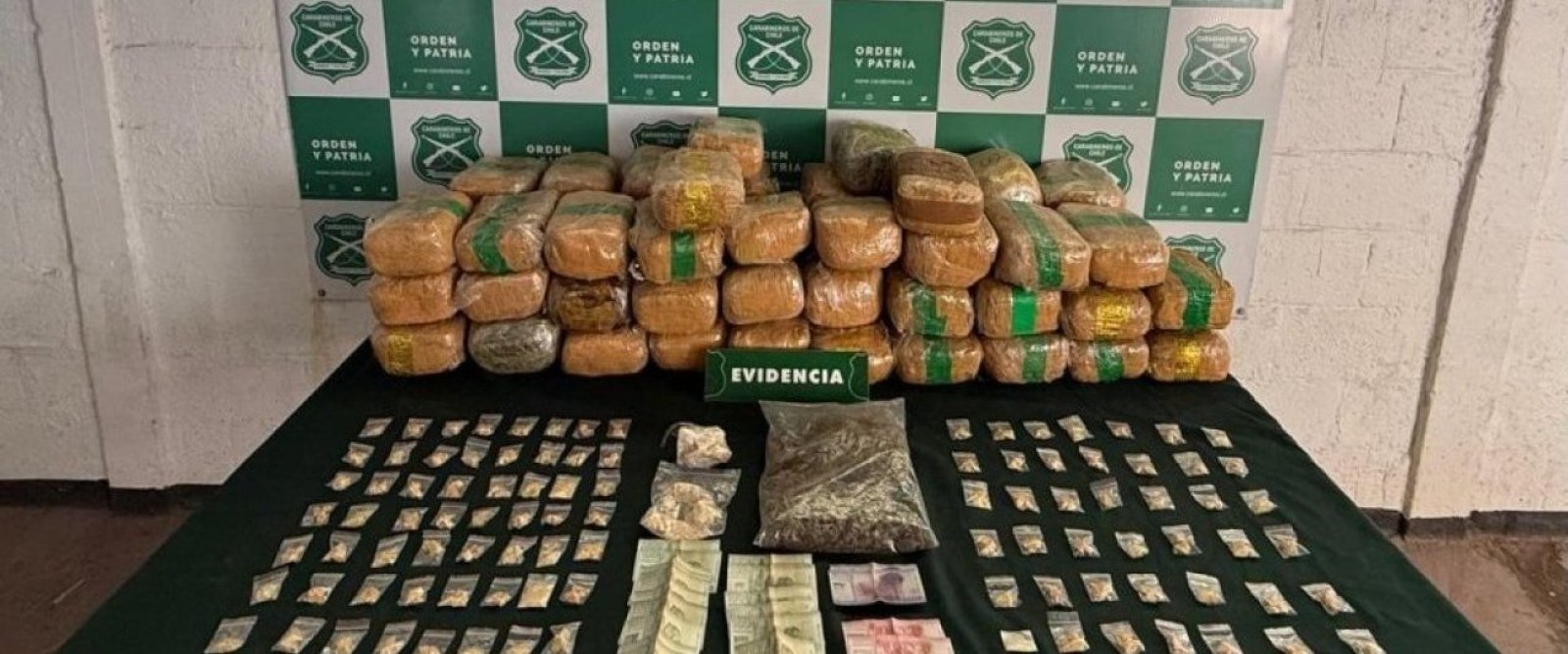 Histórico inicio de año: Carabineros incauta más de 1,2 toneladas de droga en la Región de Antofagasta