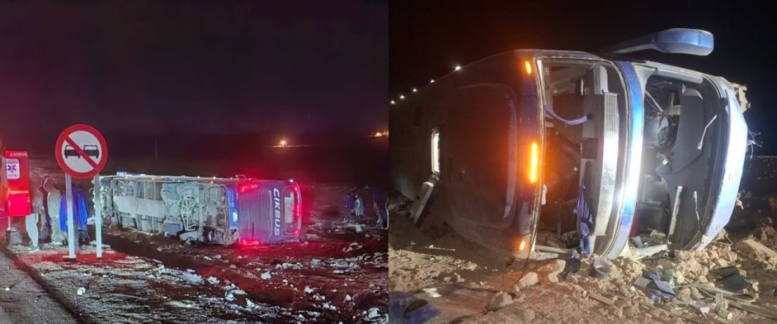 Grave volcamiento de bus en Taltal deja siete lesionados fuera de riesgo vital