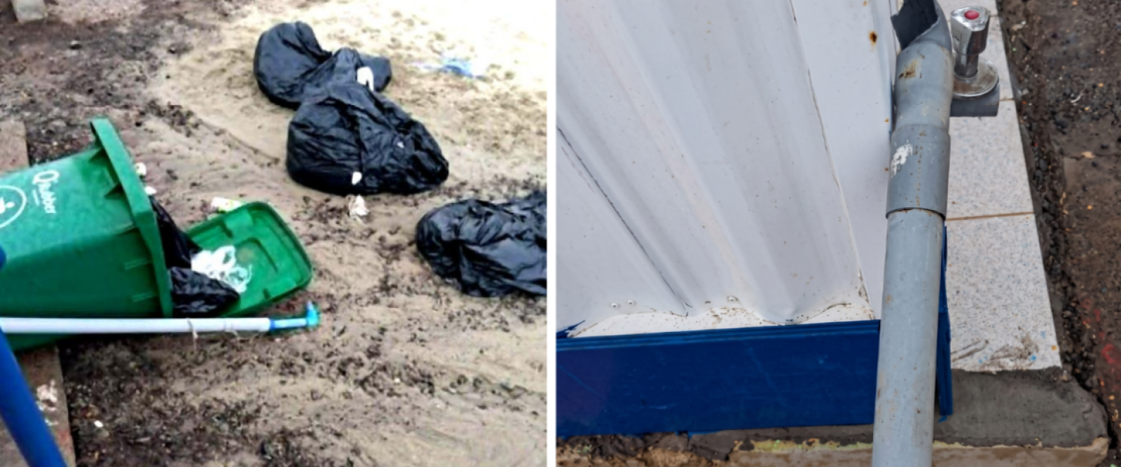 Vandalismo destruye baños y duchas en Poza Las Peñas de Taltal