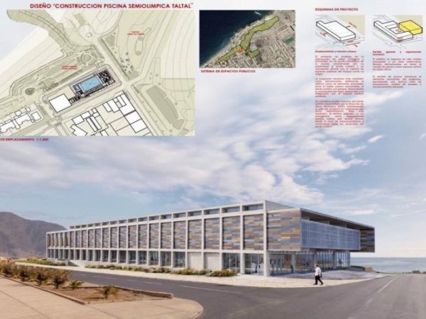 Adjudican diseño de la futura Piscina Semi Olímpica de Taltal por más de $358 millones