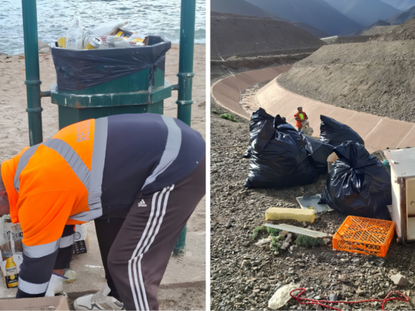 Municipio de Taltal realizó operativo de limpieza en playas y vías aluvionales