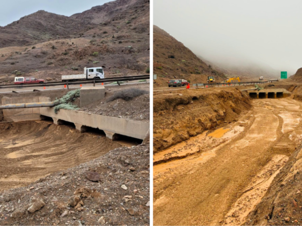 Municipio finaliza labores preventivas en ducto del acceso a Taltal por Ruta 1