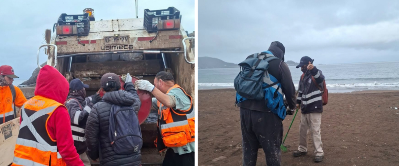 Realizan operativo de limpieza en Playa Atacama de Taltal