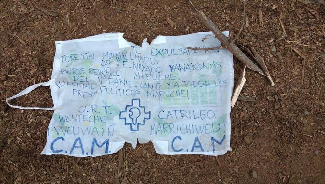 /regionales/ataque-incendiario-destruye-cabana-en-contulmo-y-deja-lienzo-con-consignas